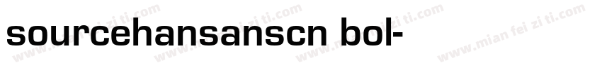 sourcehansanscn bol字体转换